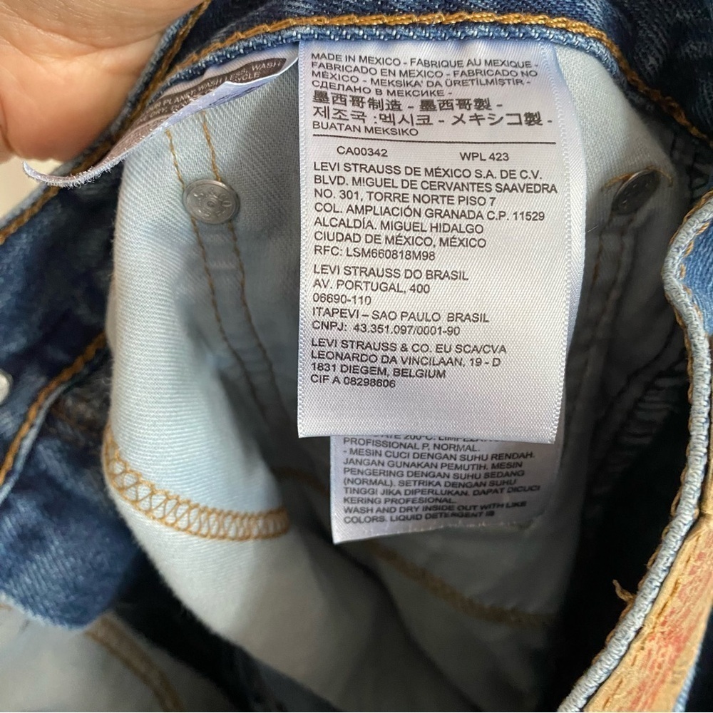 Levi’s 505 W33 L29 Blue Denim Jeans - Picture 6 of 7